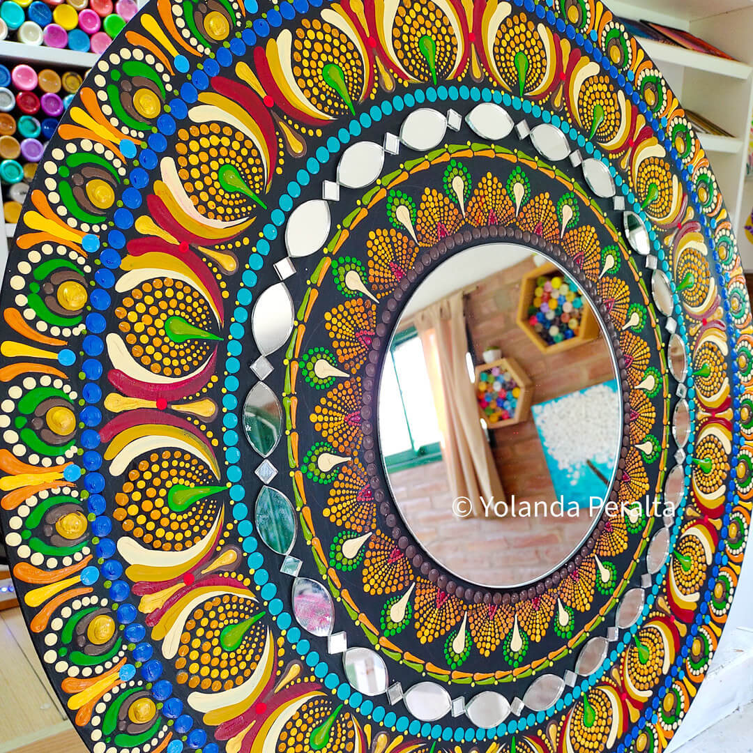 Sunshine mandala mirror